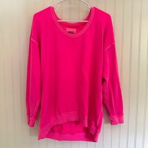 Oversized Aerie off-the-shoulder crewneck